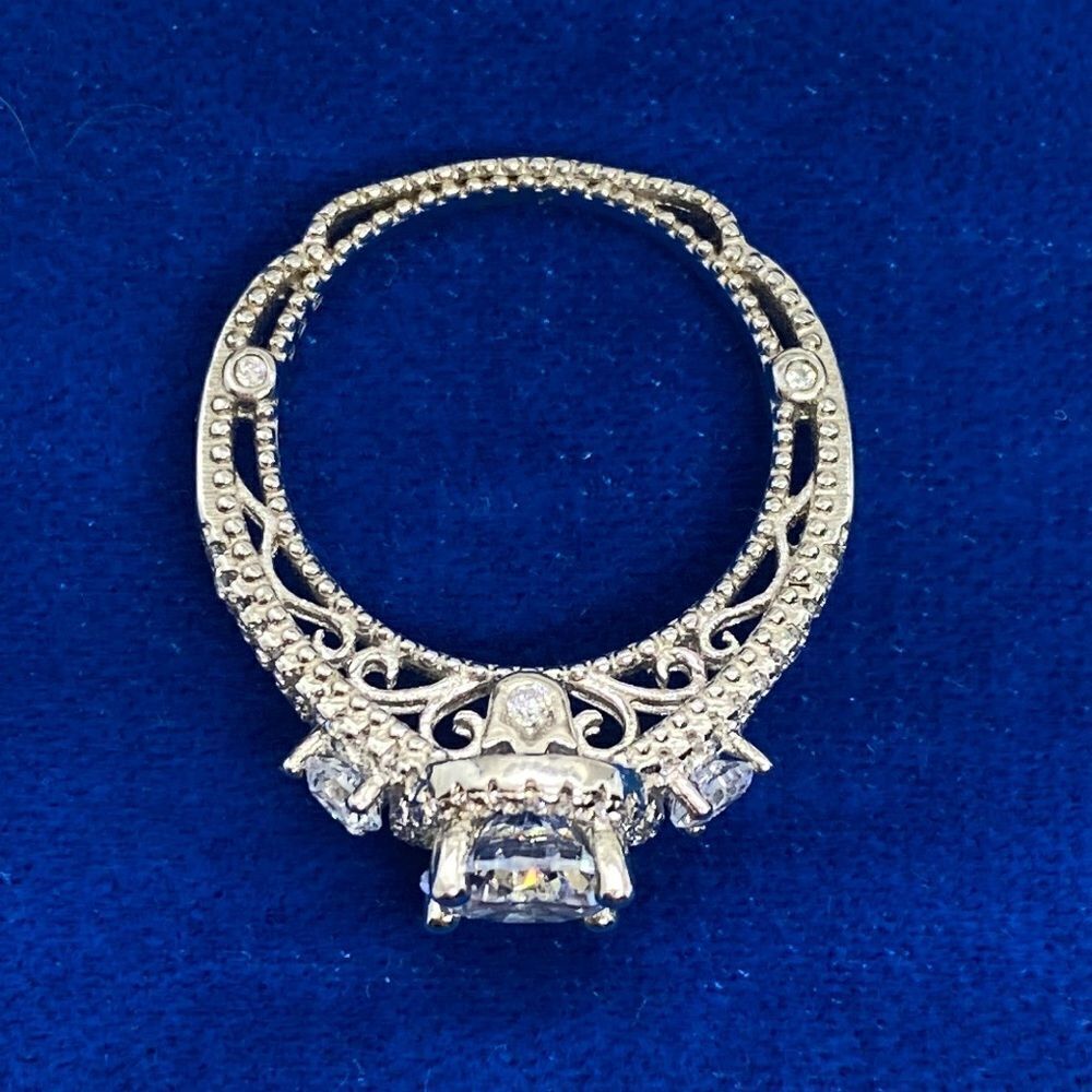 💛 925 Fancy CZ Princess Ring - Picture 2 of 5